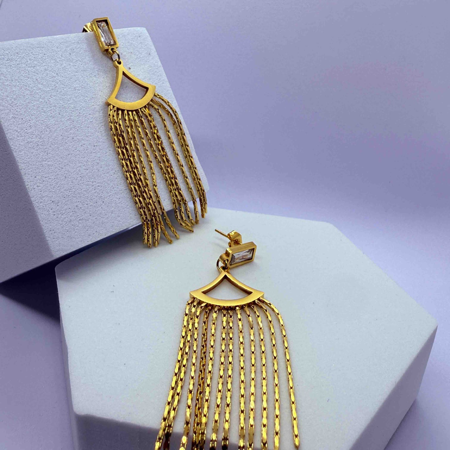 PRINCESS WESTERN STYLISH LONG CHAIN EARRINGS