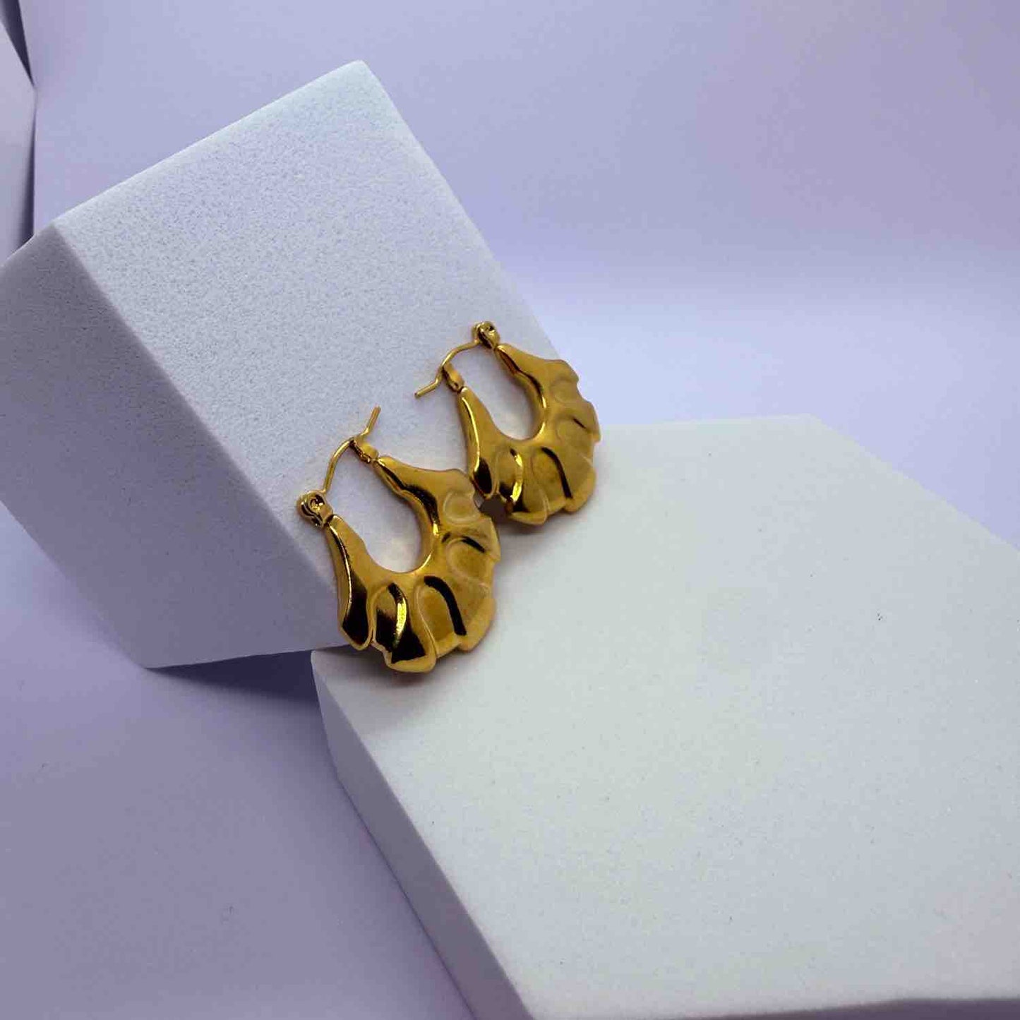 Anti tarnish Latest Fancy Trendy Hoops Bali Studs earrings