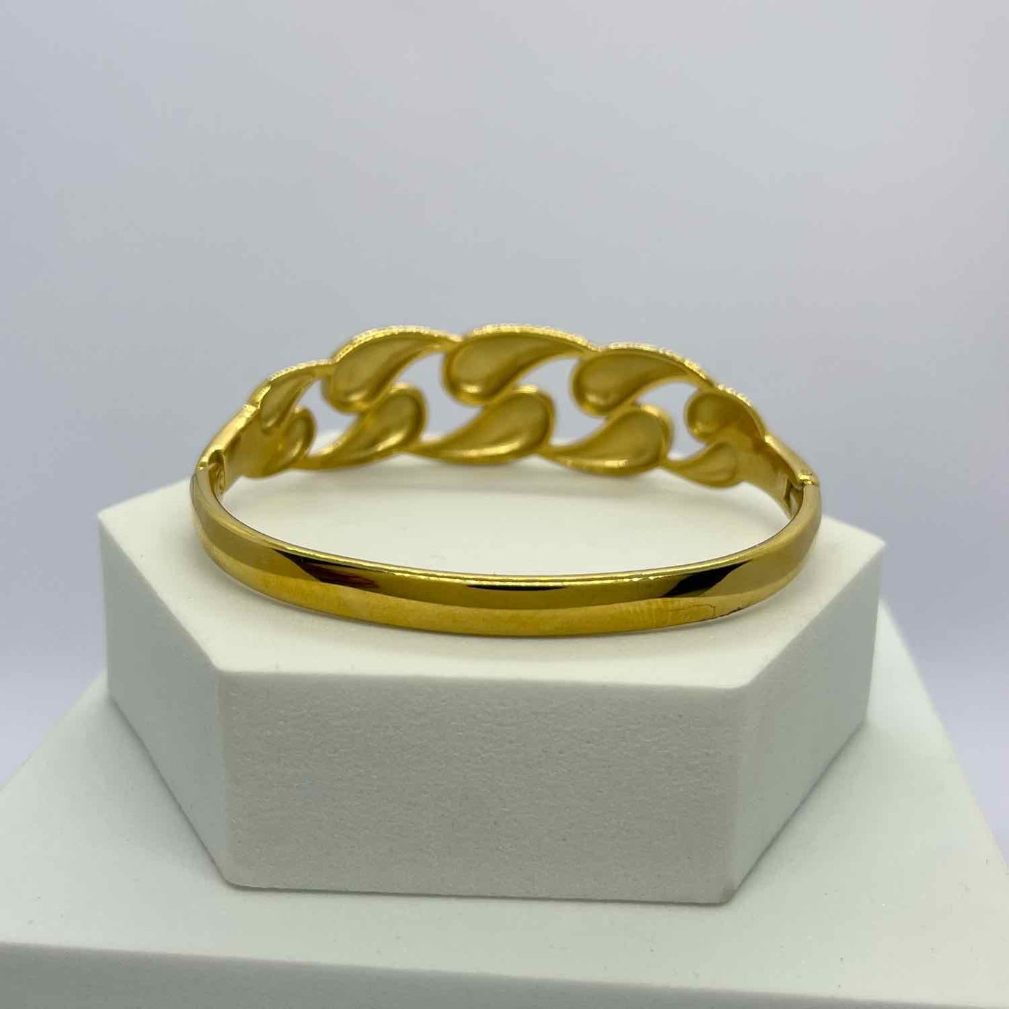 Gold Plated Chunky Bubble Braceleted