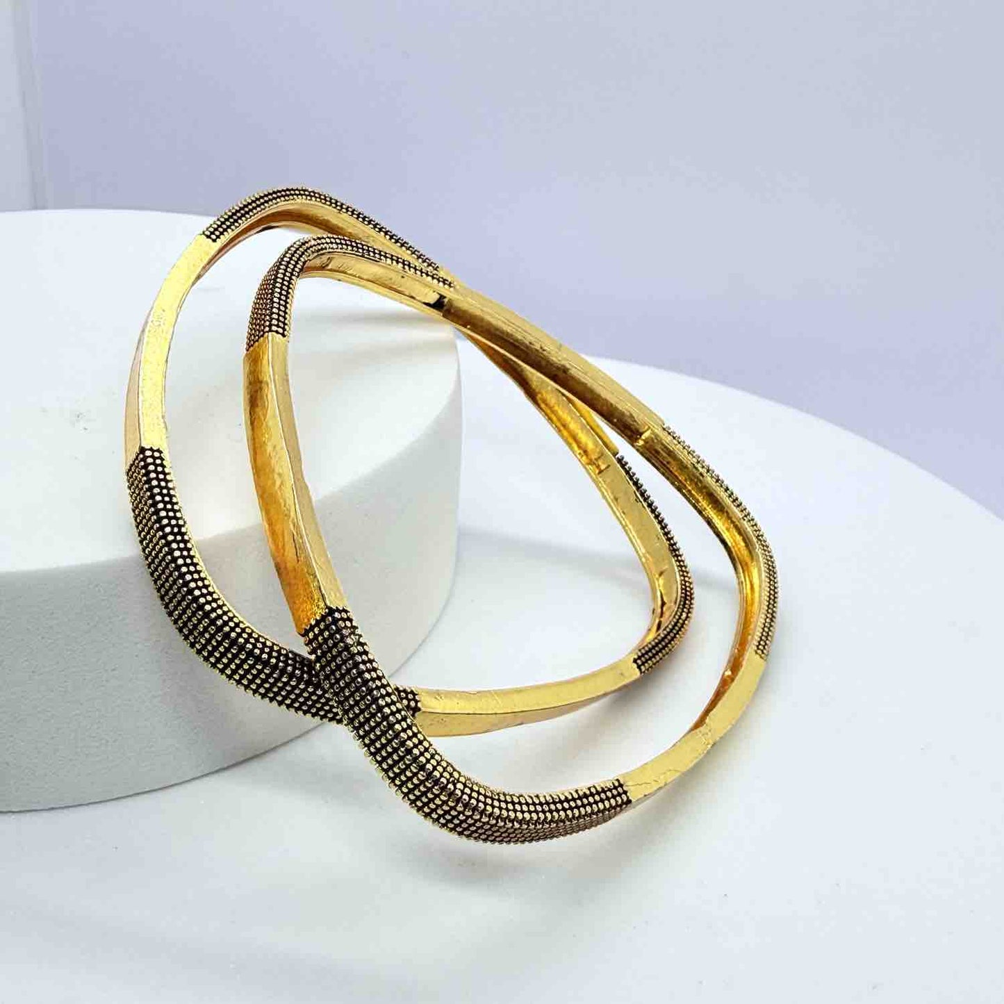Triangular Daily wear Designer Brass Imitation Bangle