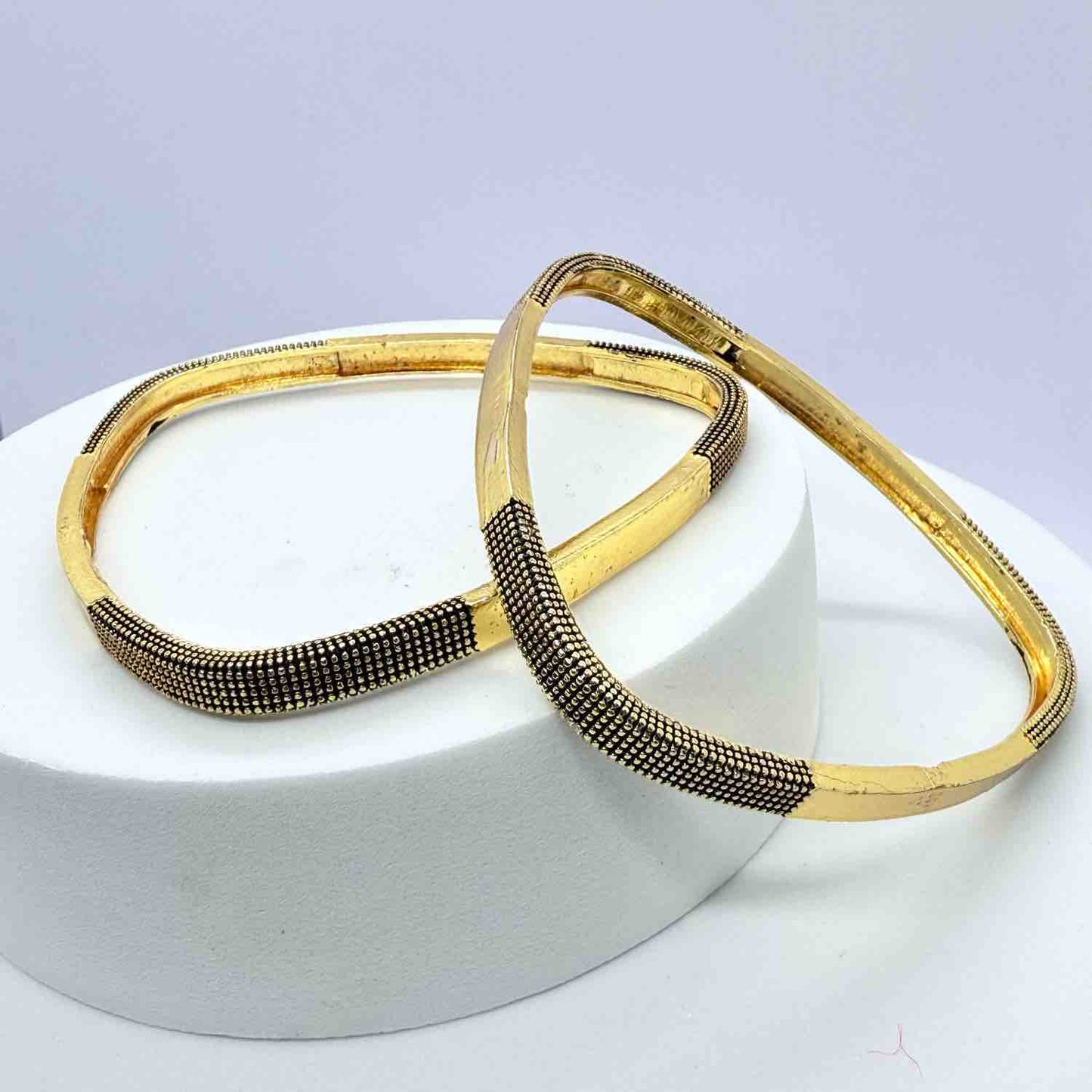 Triangular Daily wear Designer Brass Imitation Bangle