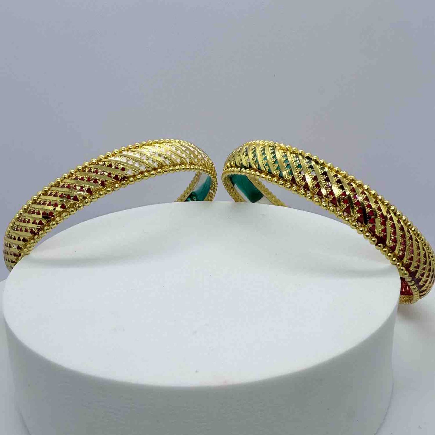 Multicolor Brass Traditional Bangle Set