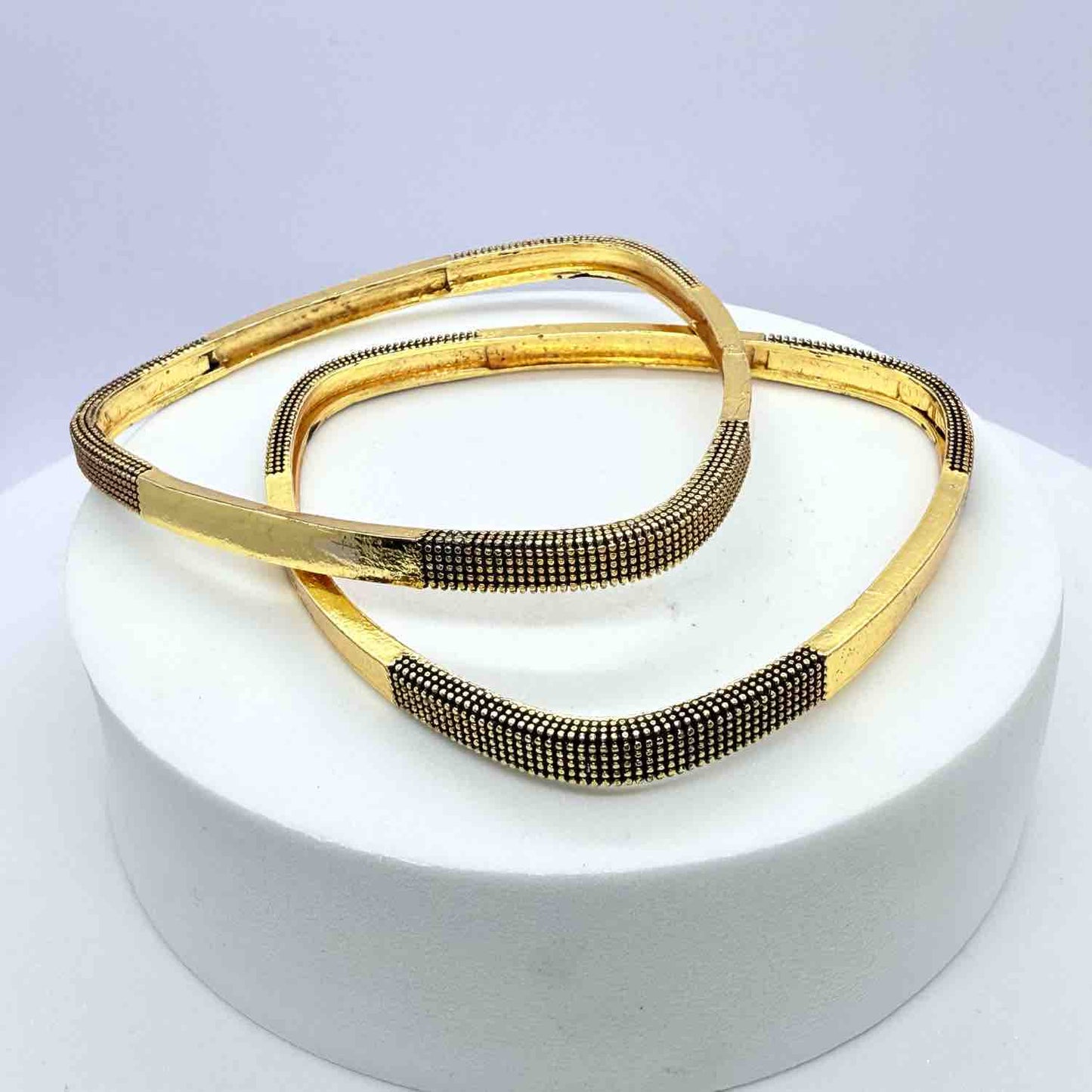 Triangular Daily wear Designer Brass Imitation Bangle