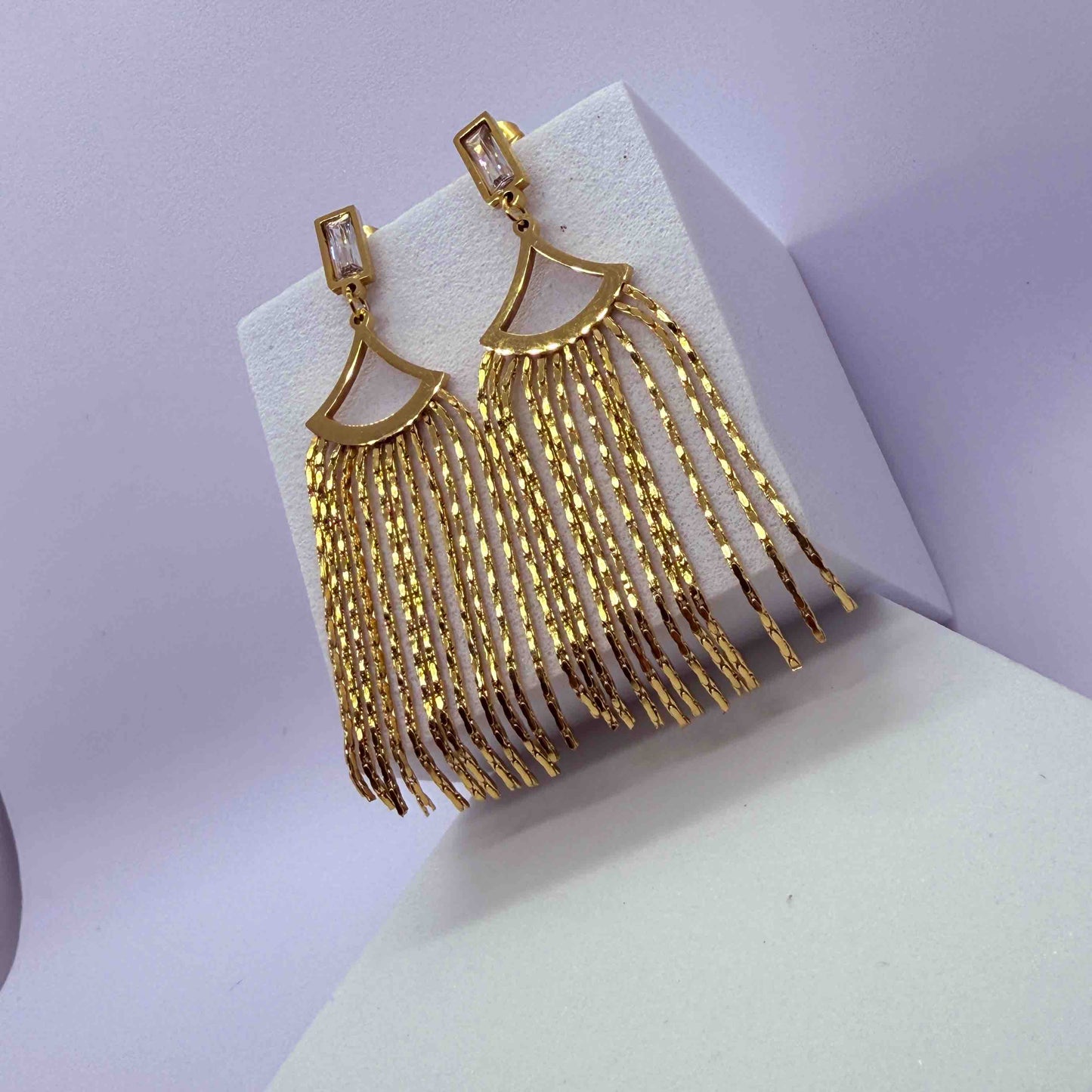 PRINCESS WESTERN STYLISH LONG CHAIN EARRINGS