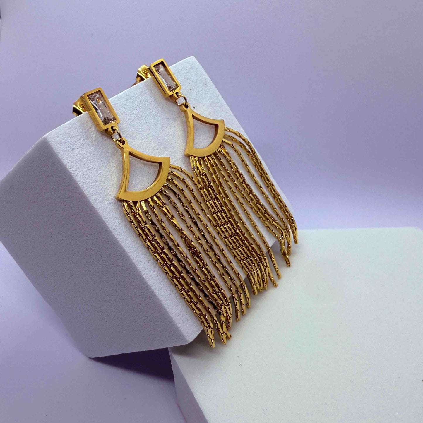 PRINCESS WESTERN STYLISH LONG CHAIN EARRINGS