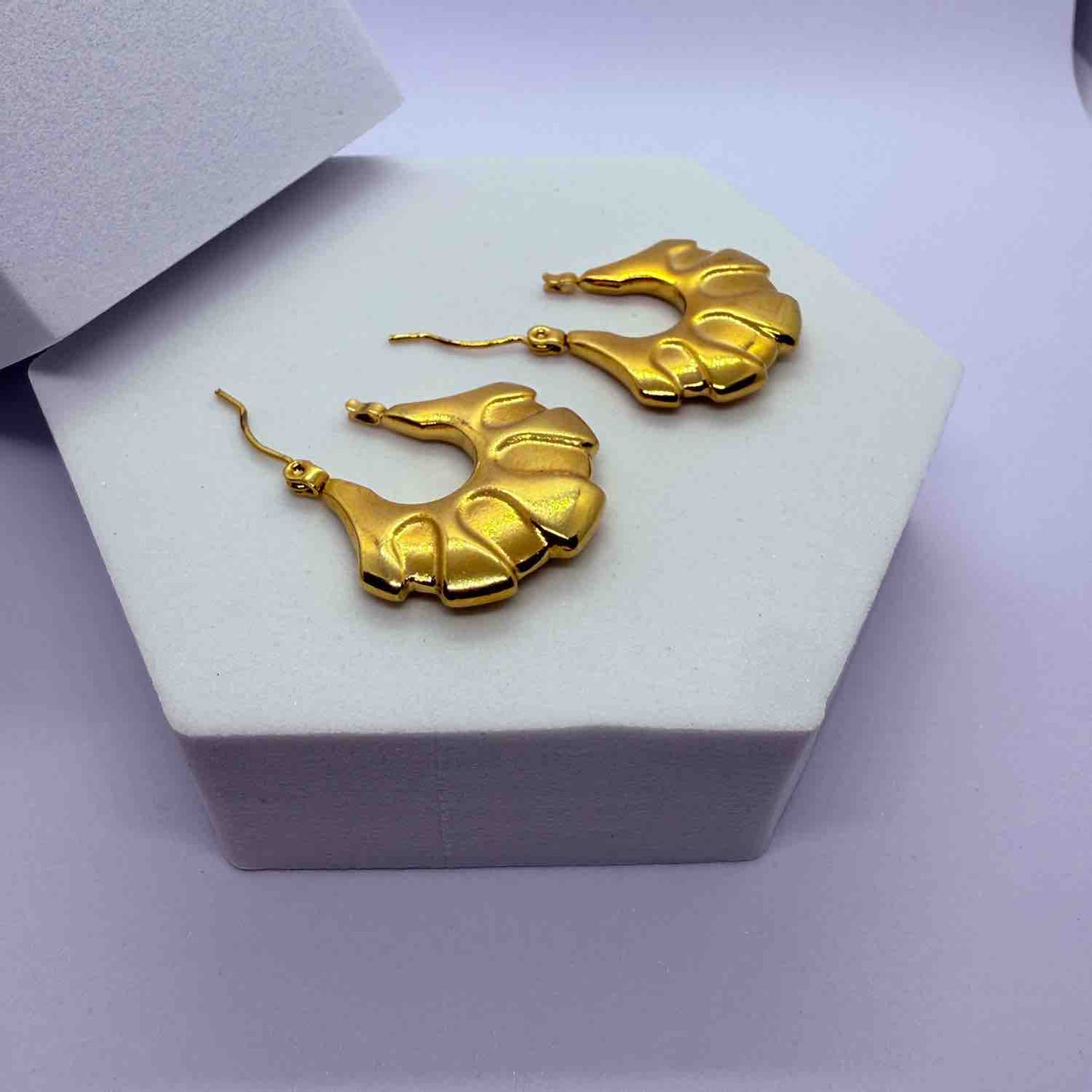 Anti tarnish Latest Fancy Trendy Hoops Bali Studs earrings