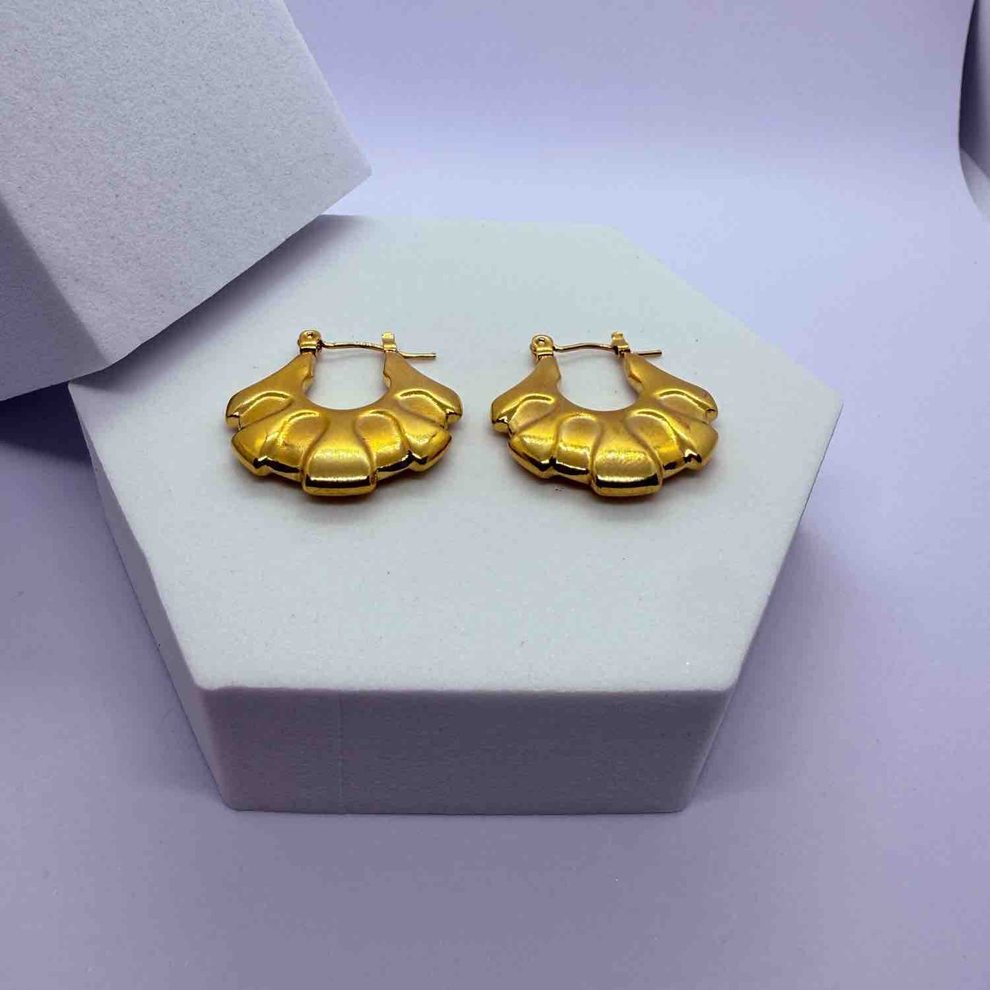 Anti tarnish Latest Fancy Trendy Hoops Bali Studs earrings