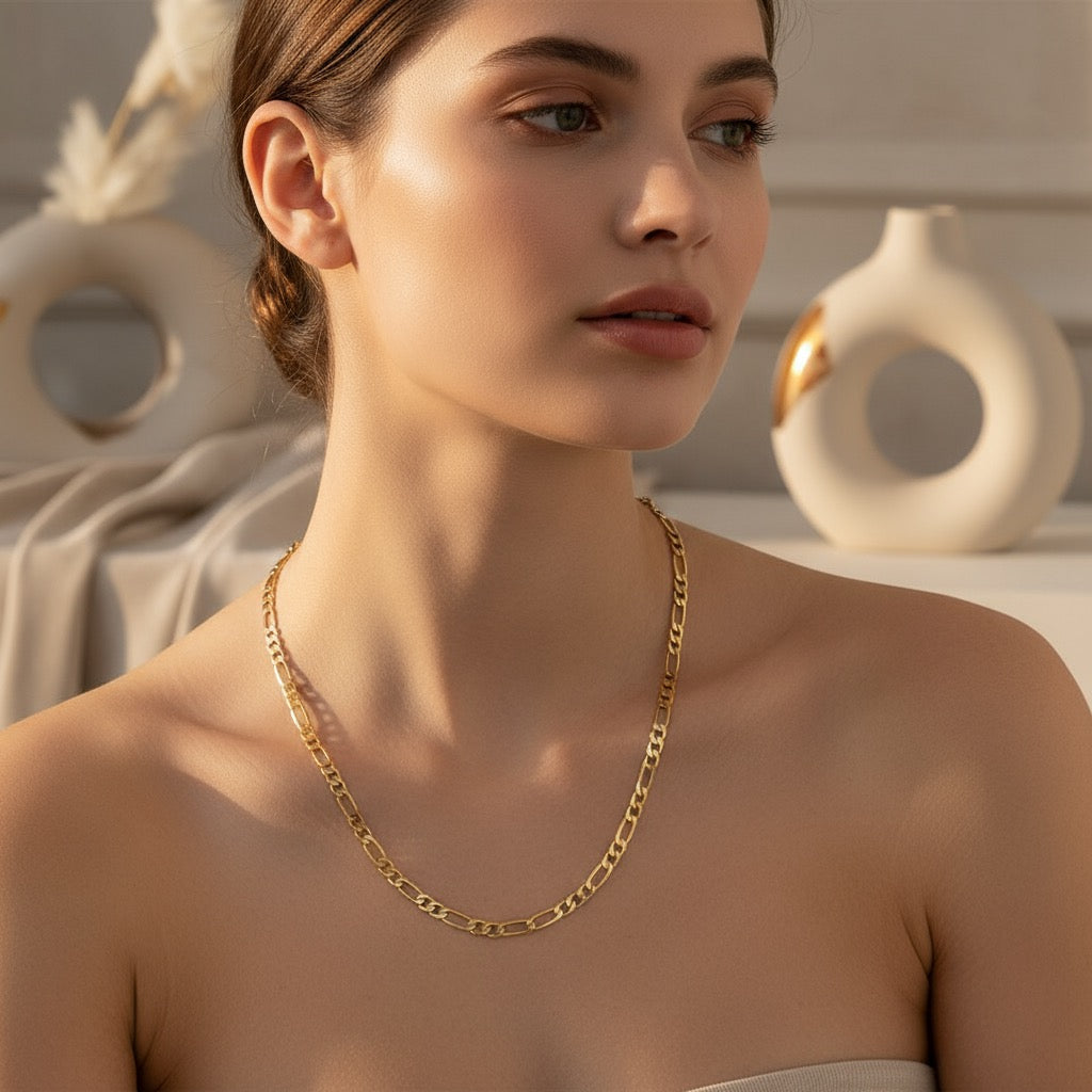 Gold-plated Stainless Steel Chain for Men and Women